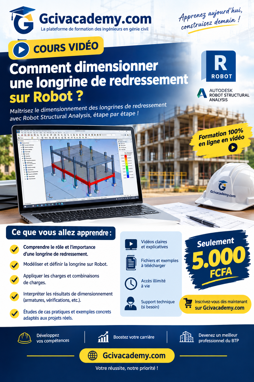 Comment Dimensionner une Longrine de Redressement